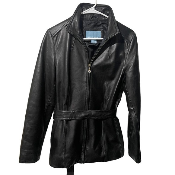 Nine West Jackets & Blazers - Nine West Buttery Soft 100% Leather Jacket W/Belt